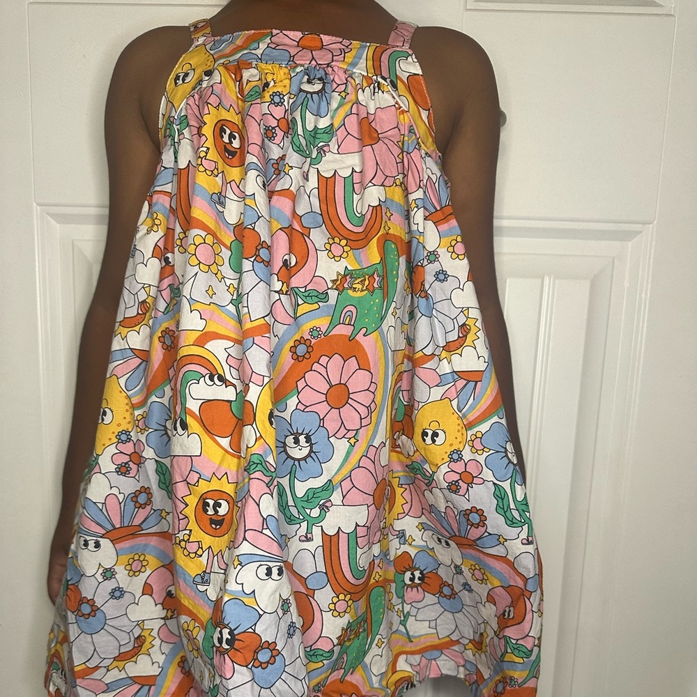 Colorful Cartoon Print Dress